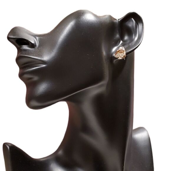 New CANDY CORN rhinestone Stud Earrings AUTUMN FALL HALLOWEEN - Picture 2 of 7